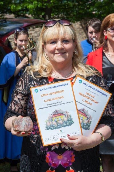 2016 5 21 Má vlast Osobnost ročníku Alena Exnerová starostka Soutic