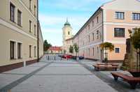 Holešov – Náměstí svaté Anny s masnými krámy 